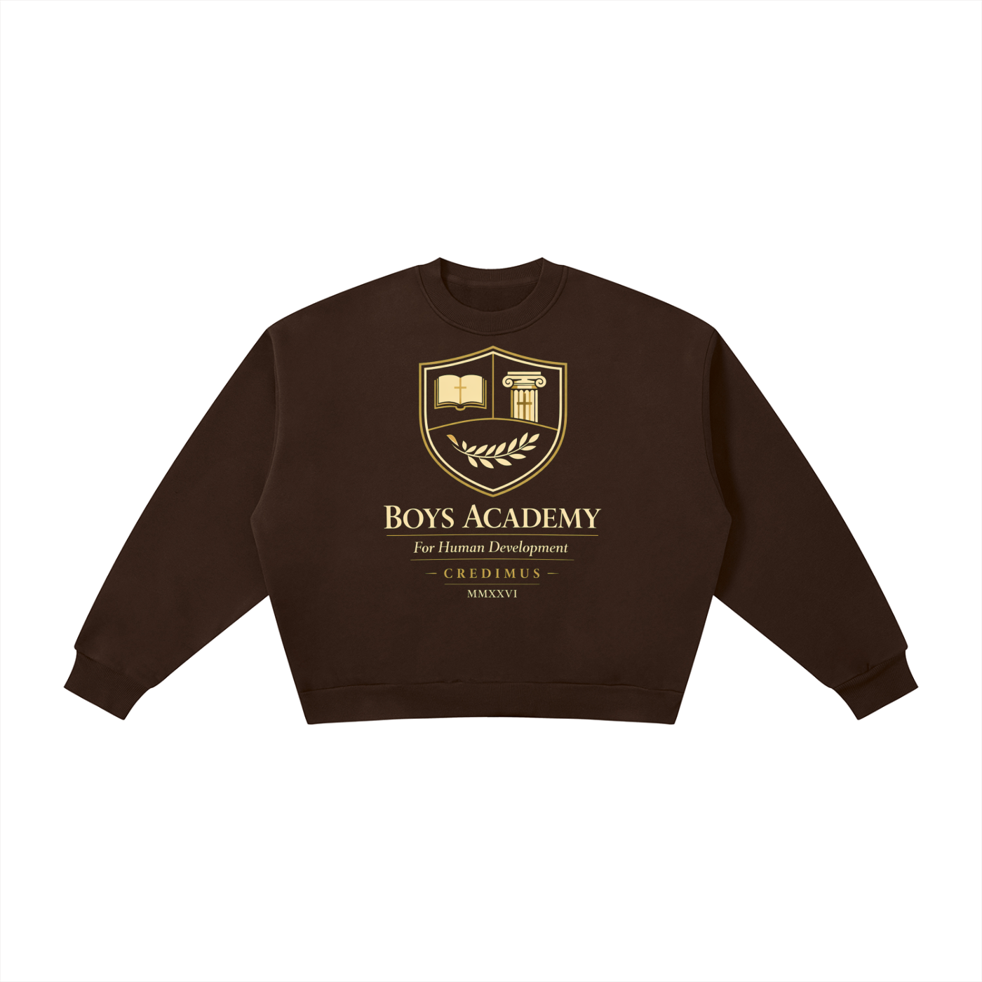 Just The Logo - Boxy Fleece Crewneck Sweatshirt