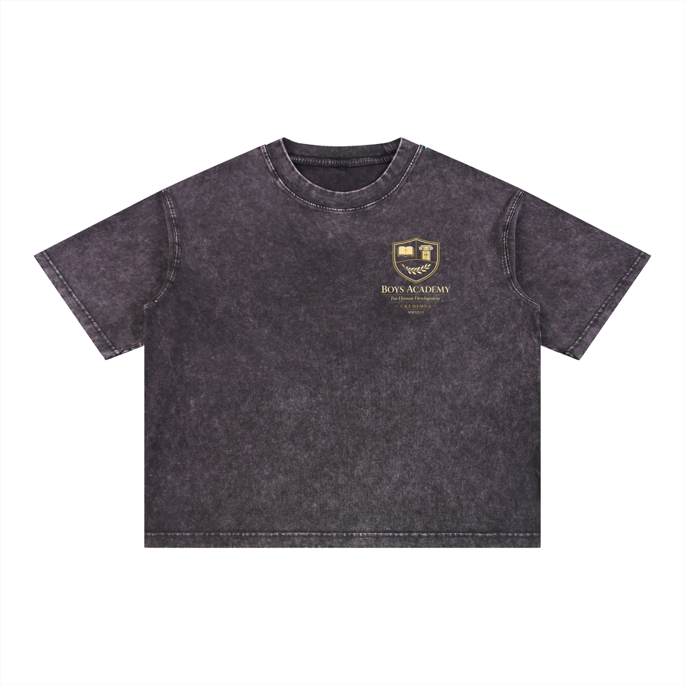 Breathing  Is My Anchor v1 - Mineral Wash Boxy Cotton T-Shirt