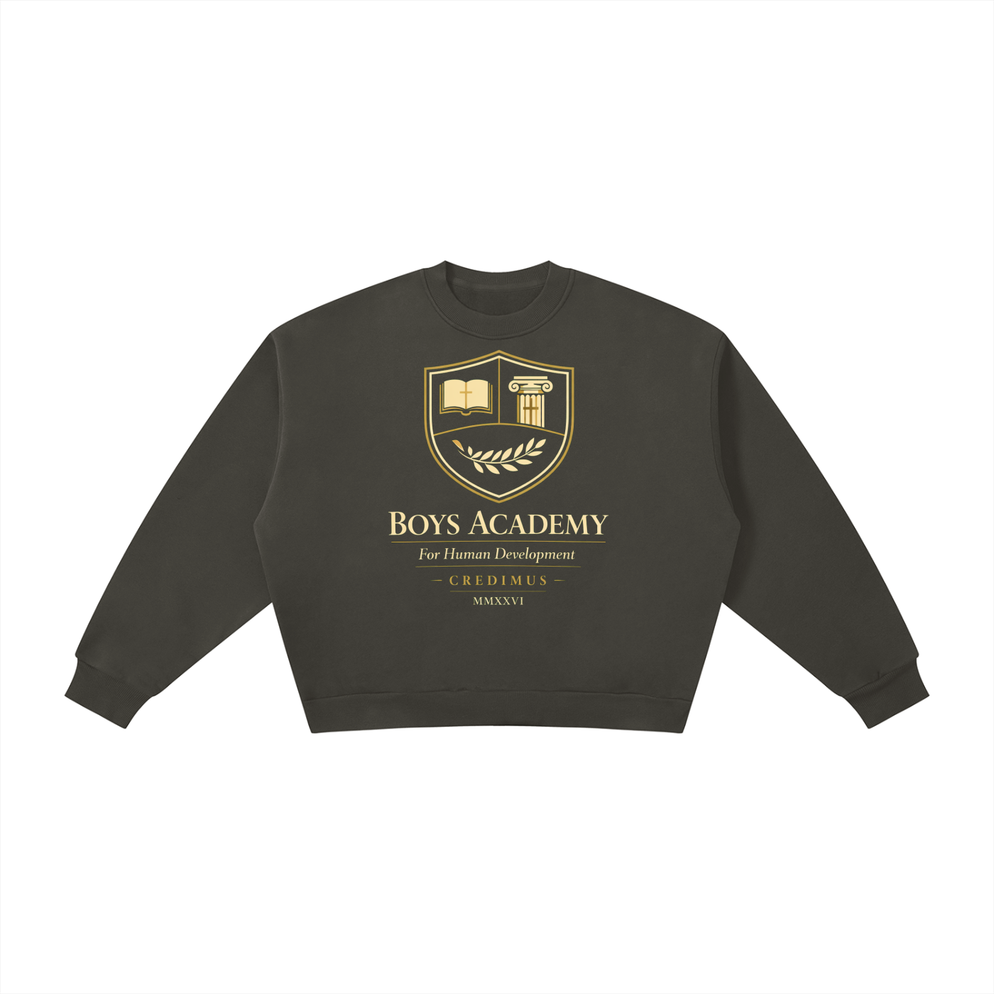 Just The Logo - Boxy Fleece Crewneck Sweatshirt