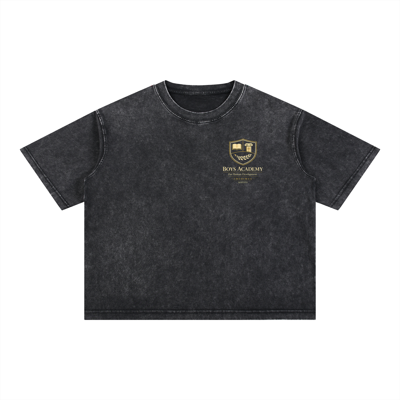 Breathing  Is My Anchor v1 - Mineral Wash Boxy Cotton T-Shirt