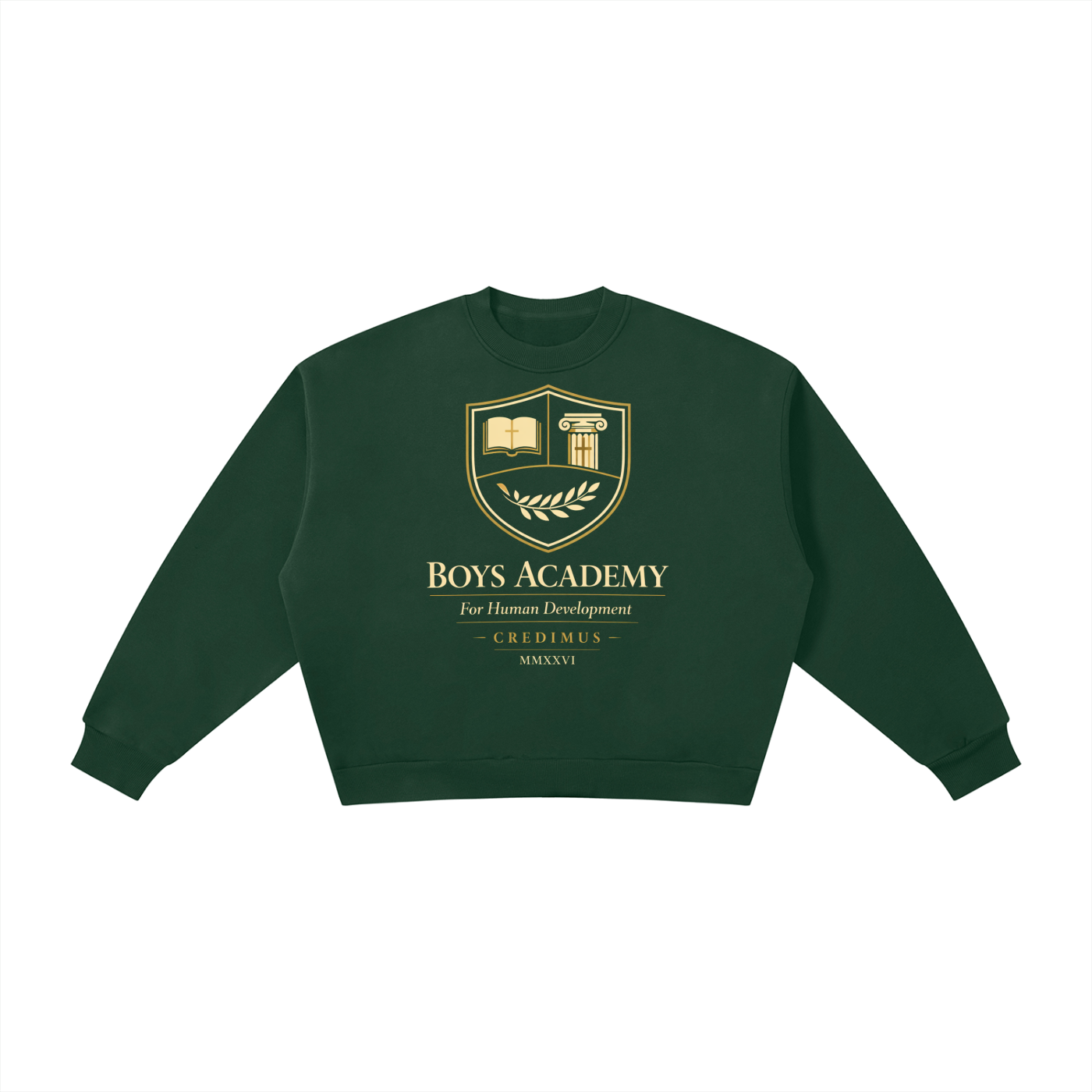 Just The Logo - Boxy Fleece Crewneck Sweatshirt
