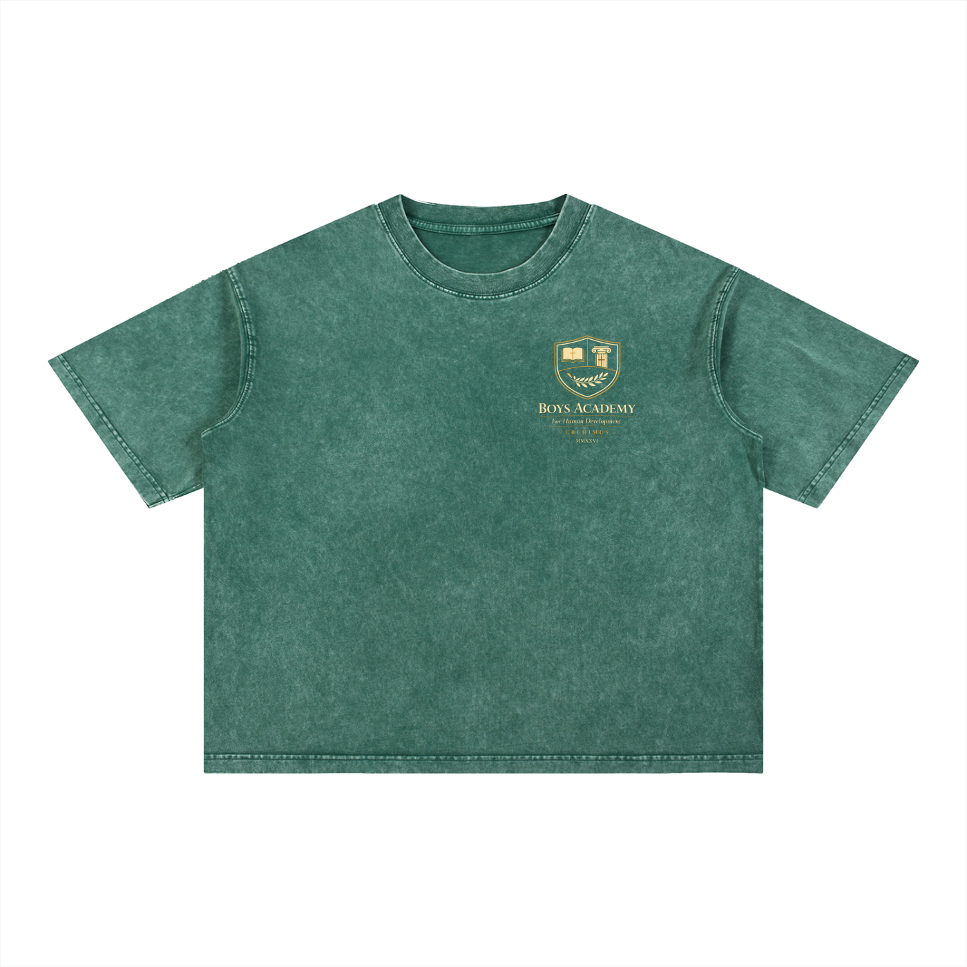 Breathing  Is My Anchor v1 - Mineral Wash Boxy Cotton T-Shirt