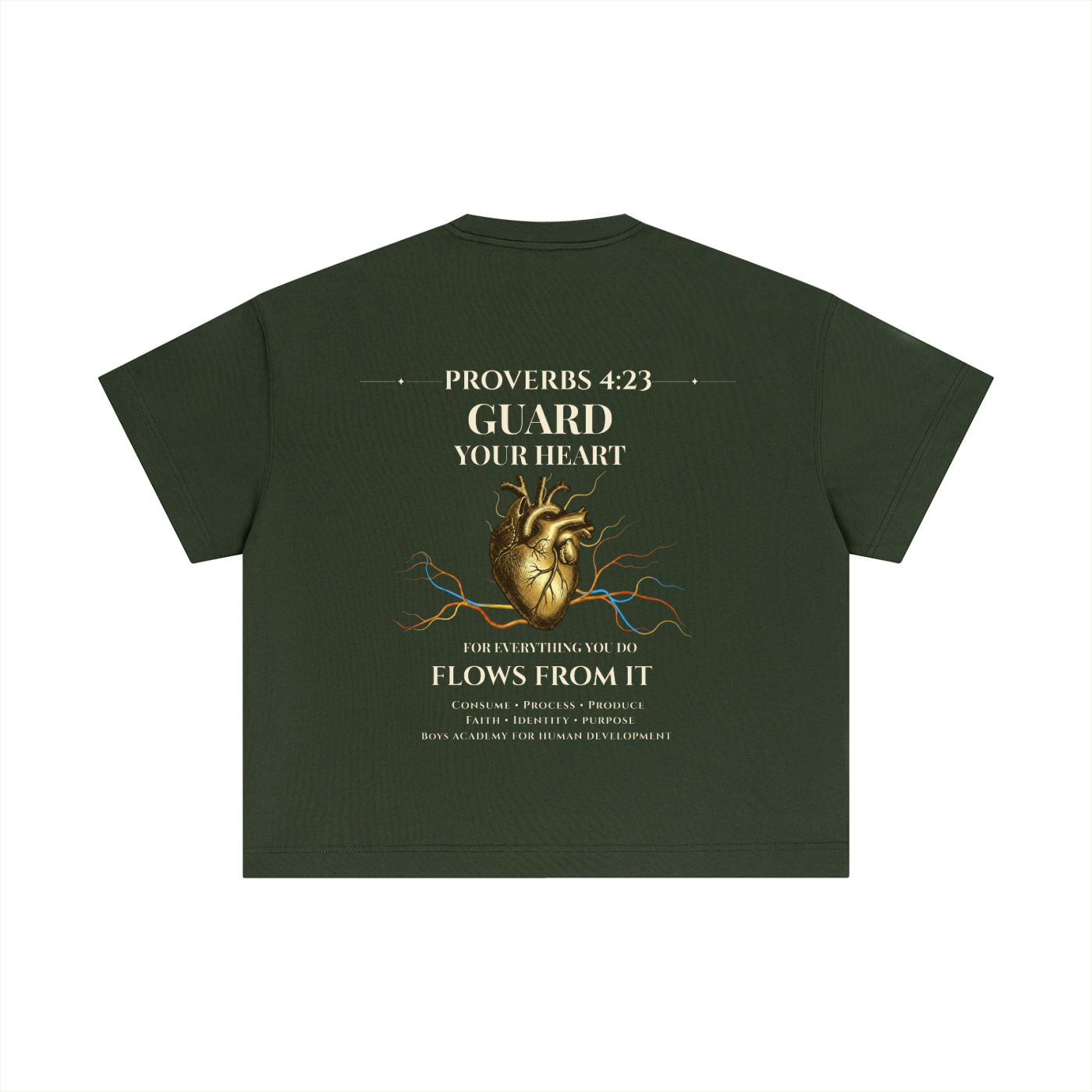 Proverbs 4:23 - Essential Cotton Boxy T-Shirt