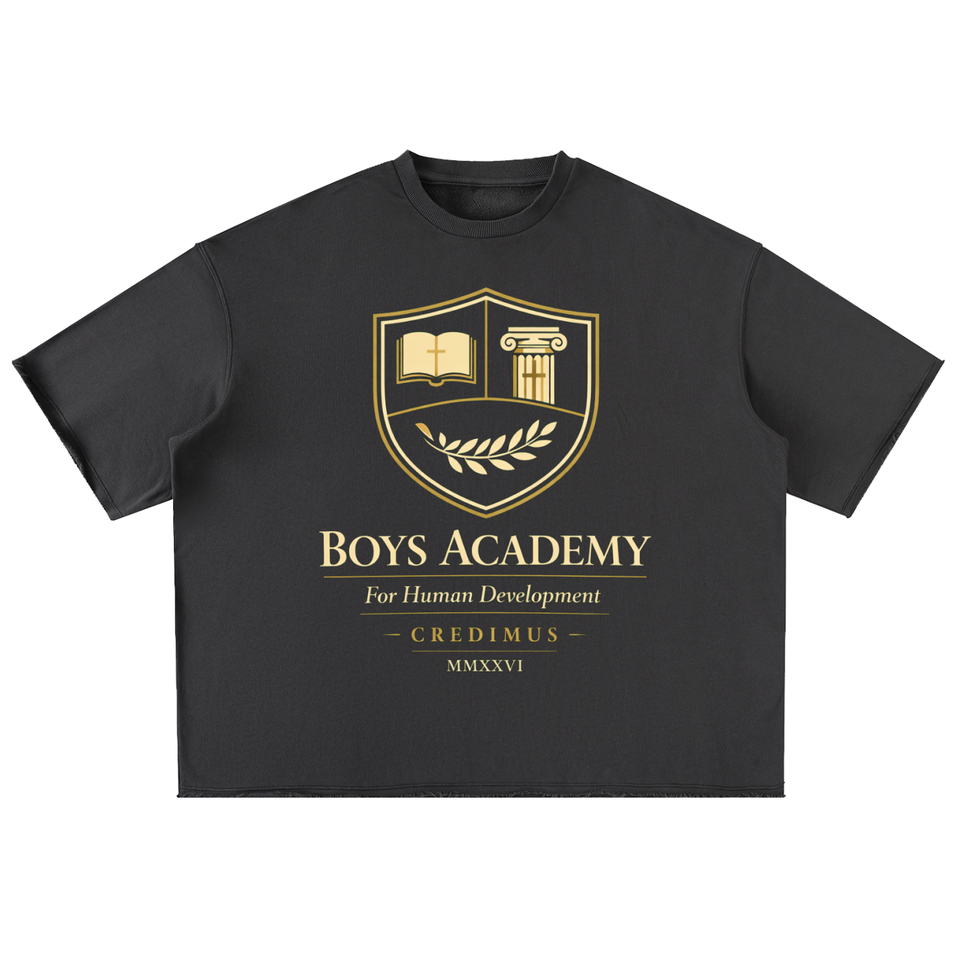 Just The Logo - Washed Rolled Hem Half Sleeve T-Shirt