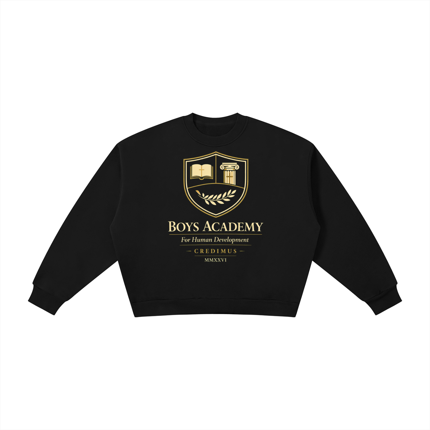 Just The Logo - Boxy Fleece Crewneck Sweatshirt